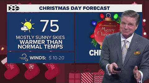 DFW Weather | Mostly sunny, warmer than normal Christmas expected in 14 day forecast