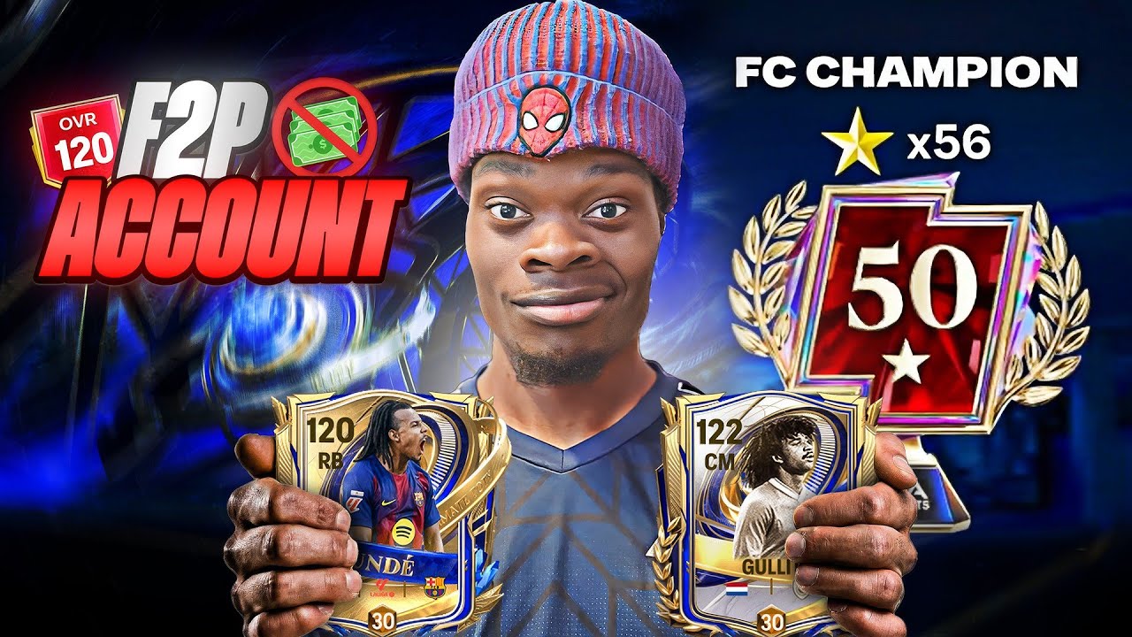 Crazy F2P Luck!🔥 Biggest team upgrade Grinding to 50 Stars -  FC MOBILE