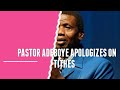PASTOR ADEBOYE APOLOGIES ON TITHES