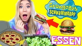 24 Stunden nur SPONGEBOB ESSEN testen.. wie SCHMECKT?