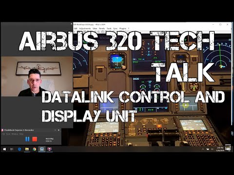 Airbus A320 Cockpit Tour: #40 - DCDU (Datalink Ctl and Display Unit): What do all those buttons do?!