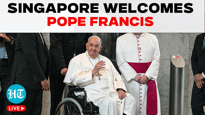 Pope Francis Arrives In Singapore On Final Stop Of Asia-Pacific Tour | Singapore LIVE
