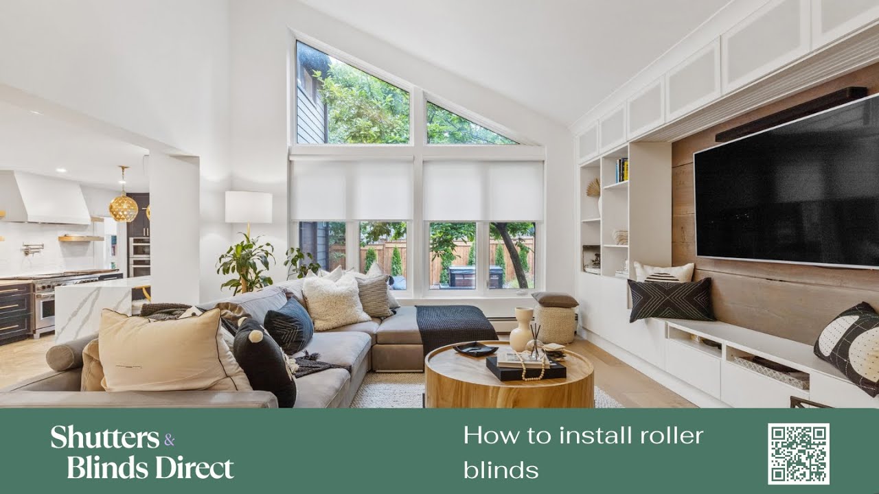 DIY Roller Blinds - How To Install Face Fit Roller Blinds - YouTube