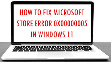 How to fix Microsoft store error 0x00000005 in Windows 11