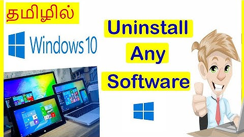 How to uninstall programs and  apps in windows 10 Tamil |VividTech