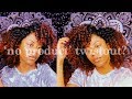 Twistout using only water oil and moisturizer on blow dried hair  frizzeecurlz