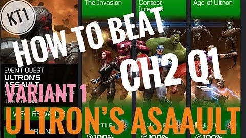 How To Defeat Variant 1 - Ultron’s Assault Ch2 Q1