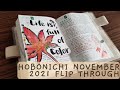 Hobonichi A6 November 2021 Flip Through