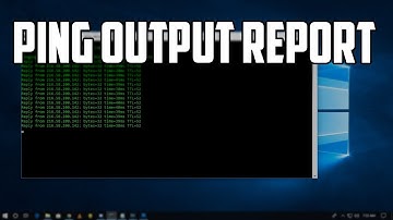 How To Save Ping Output Report in notepad Automatically
