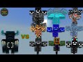 Warden vs Mo Withers (Wither bosses) | Minecraft Bedrock | MobBattle