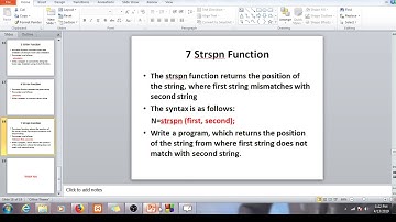 BUILT IN STRING FUNCTIONS PART 3 IN C PROGRAMMING LANGUAGE