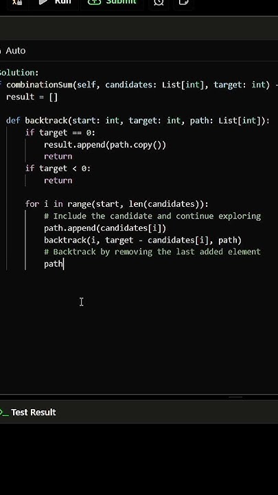 39. Combination Sum in Leetcode interview questions #interview # ...