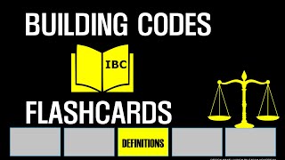 Building Codes FLASHCARDS...😀😀