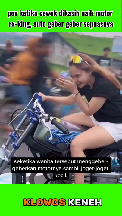 POV when a girl is given a ride on an RX-king motorbike, she automatically starts to cry #shorts