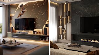 100 Modern Living Room Wall Decorating Ideas 2023 | Home Interior Design | Wooden Wall Cladding