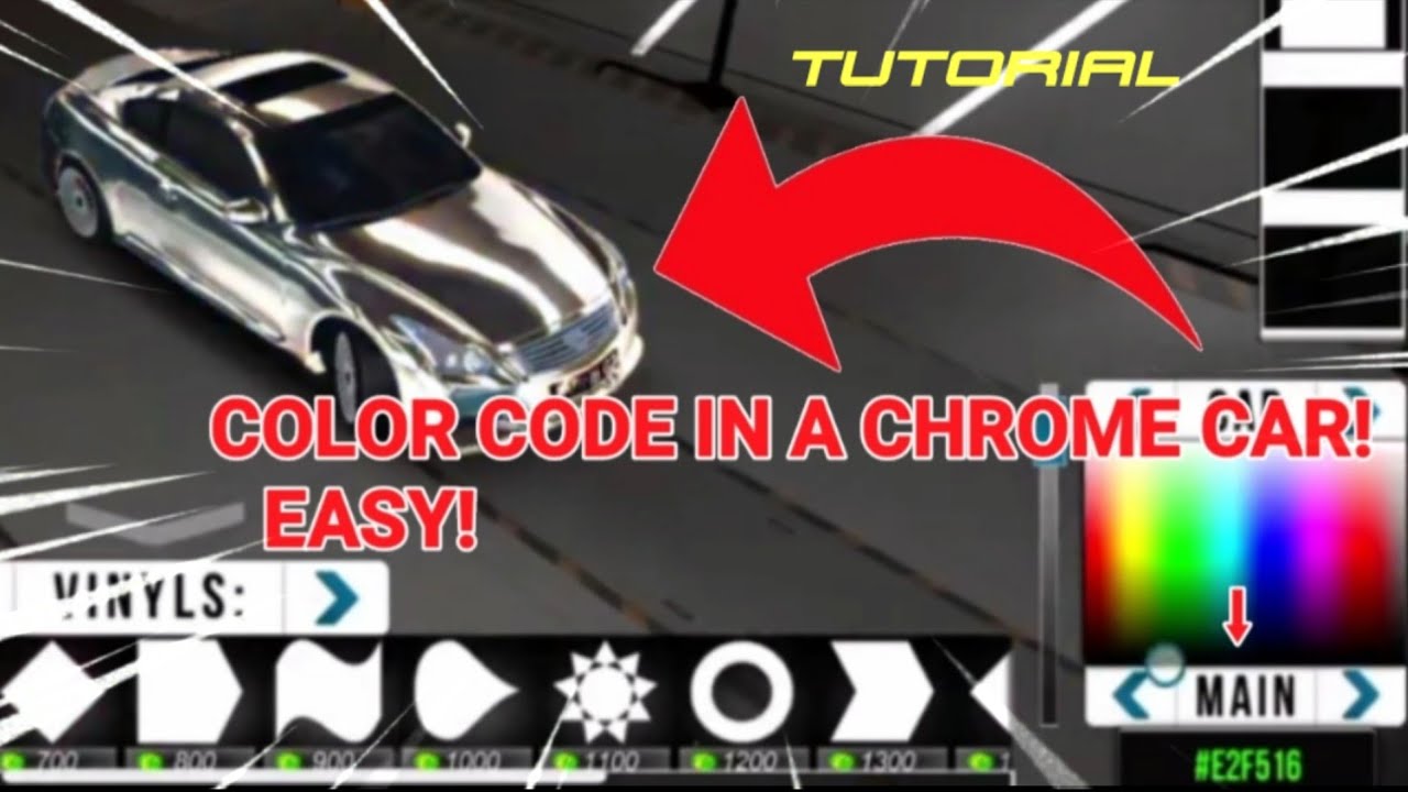 HOW TO USE COLOR CODE IN A TRIPLE CHROME CAR 3 Car Parking HOW TO USE COLOR CODE IN A TRIPLE CHROME CAR 3 Car Parking