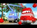 Troy The Train and Chuck the Cherry Picker in Car City | Cars & Trucks cartoon for children