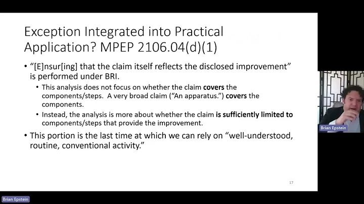 USPTO Patent Eligibility under 101 for Practitioners