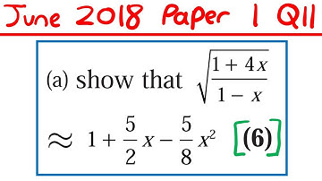A 10 Mark BINOMIAL EXPANSION Past Exam Question - Edexcel A Level Maths
