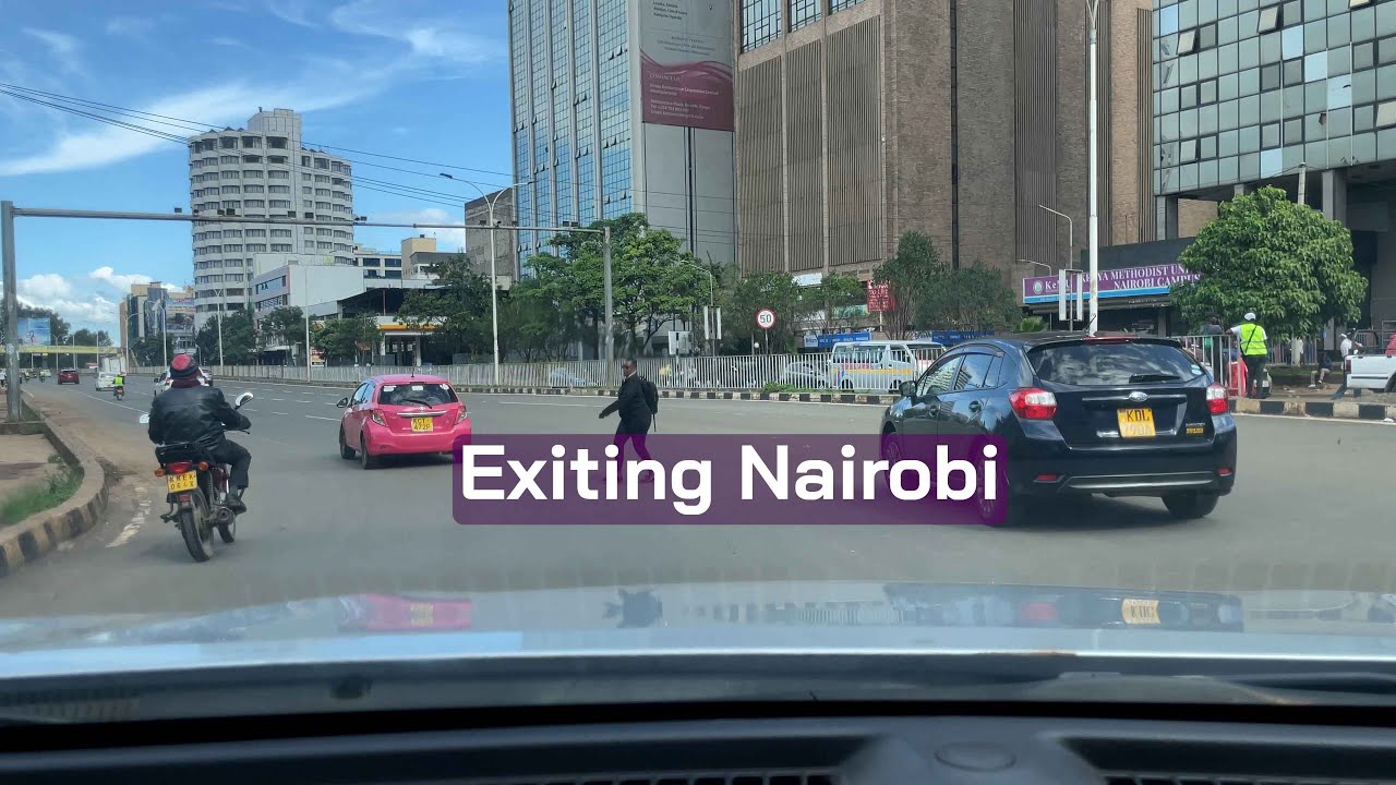 Exiting Nairobi CBD to Thika Road #iphone12pro #phonefootage