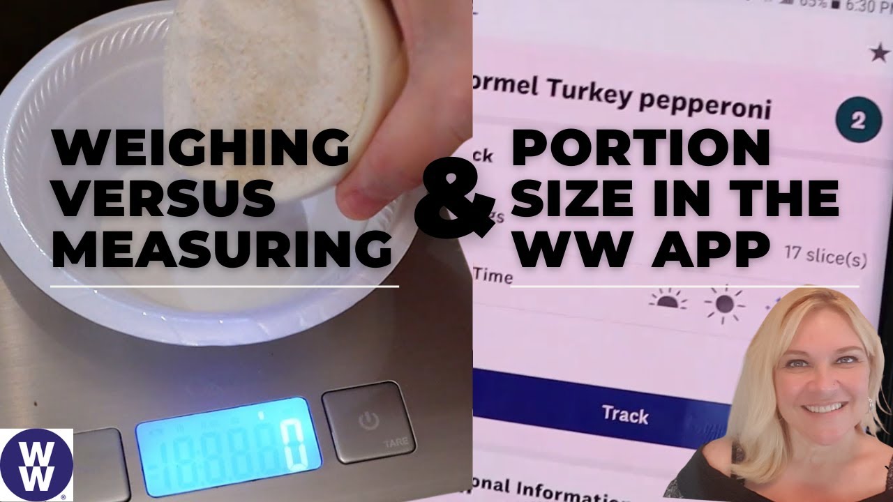 WEIGHING VERSUS MEASURING, PORTION SIZES IN THE WW APP