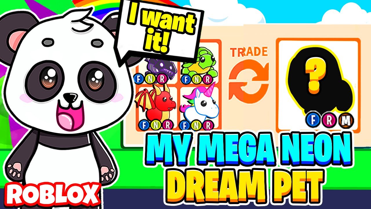 Trading Only Neon Pets In Adopt Me Roblox Adopt Me Youtube - el oso panda neon adopt me isma squad roblox adoptme