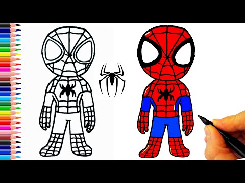 Spiderman Çizimi - Spiderman Çizimi Kolay - Spider-man Nasıl Çizilir? - How To Draw Spiderman Easy