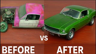 Restoration of the 1970 Mustang Bullitt - an abandoned prototype car