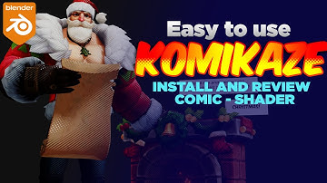 Komikaze Review (Easy to use Comic shader in Blender)