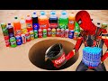 Next Level Viral Experiments Spiderman Experiment  Coca Cola and Mentos vs Underground