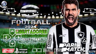 EFOOTBALL PES 2023 PPSSPP LIBERTADORES E SULAMÉRICANO FACES REALISTA BRASILEIRÃO NOVAS TRANSFER