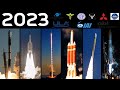 Rocket Launch Compilation 2023 - Arianespace, ULA, JAXA, Firefly, KARI, MHI, ABL, NG, IAI, NADA