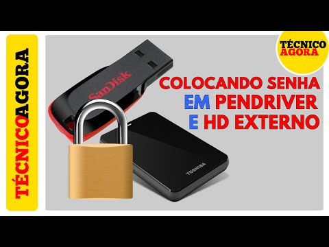 Vídeo: Como Colocar Uma Senha Em Um Disco Rígido Externo