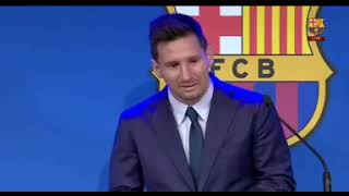 Leo Messi crying at press conference  Месси прощается с Барселоной и плачет