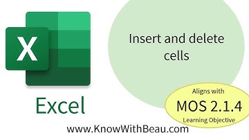 Excel MOS 2.1.4 Insert and delete cells - KwB