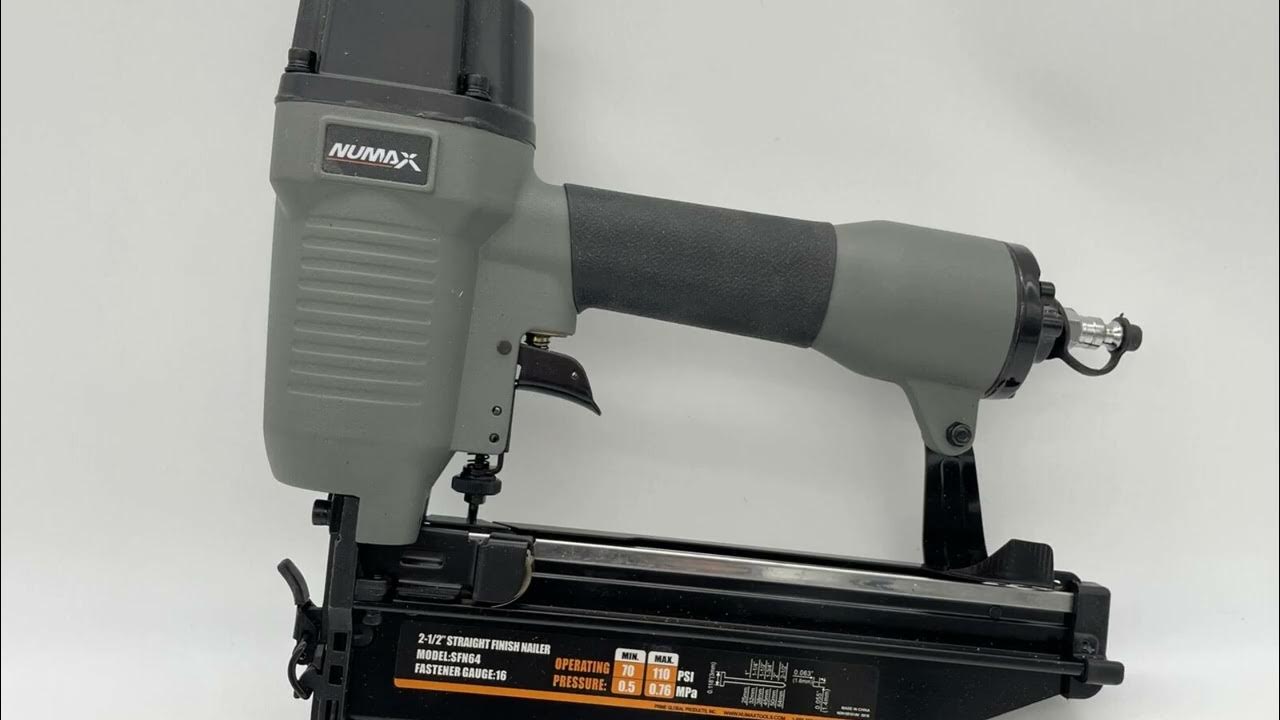 NuMax SFN64 Review NuMax SFN64 Pneumatic 16Gauge 21/2" Straight