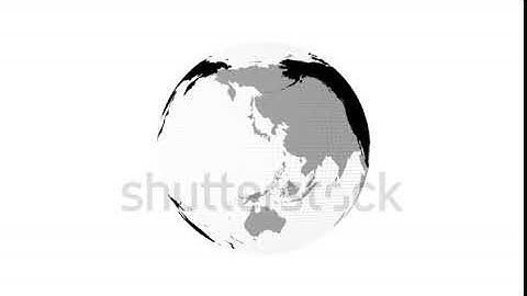 stock-footage-rotating-earth-globe-loopable-on-white-background