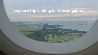 Airasia Malaysia A320 Landing Back In Singapore After Langkawi Malaysia Trip