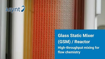 Glass Static Mixer (GSM) / Reactor | Flow Chemistry Reactor from Asynt