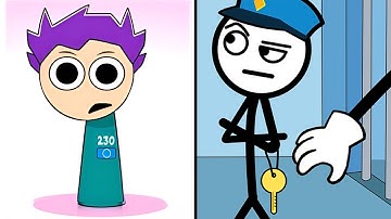 Play TikTok Gameplay THIEF PUZZLE vs SPRANKY RUN (Sprunki Incredibox) — Walkthrough Trailer Video