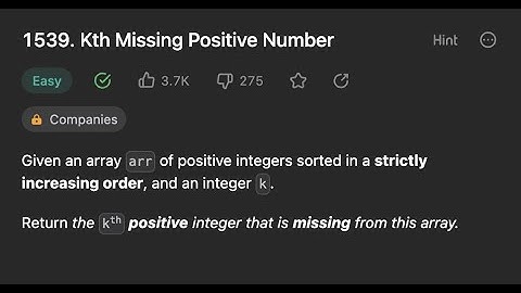 1539. Kth Missing Positive Number | Binary search | O(log N) | C++ | LeetCode March 6/31 🔥🔥🔥