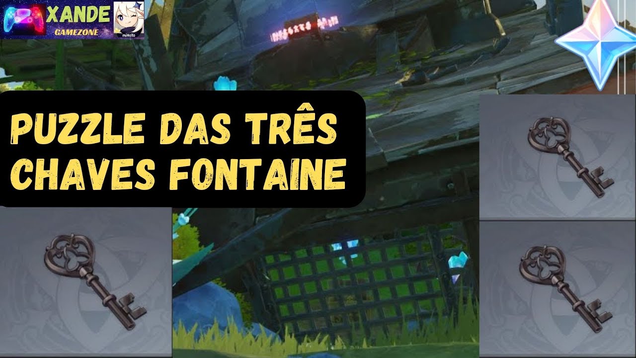 key　 Fontaine レアデック COMO FAZER O PUZZLE DAS TRÊS CHAVES FONTAINE GENSHIN 4.2 | Rápido