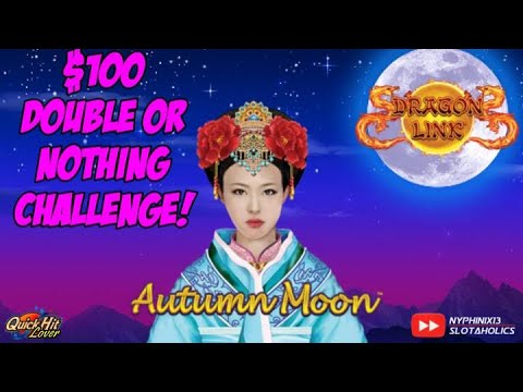 DRAGON LINK AUTUMN MOON Double or Nothing Slot Bonus WINS!!