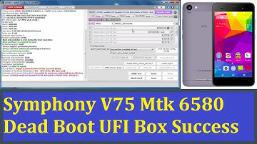 Symphony V75 Mtk 6580 EMMC Dead Boot UFI Box Success