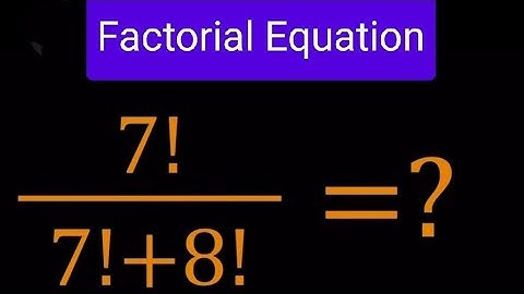 Factorial Equation #shorts #viral #maths #math #factorials #factorial #mathematics