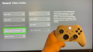 Xbox Series X S How To Allow Auto Low Latency Mode Tutorial Tv Display Options Youtube