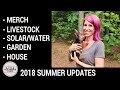 2018 Summer Off Grid Homestead Updates