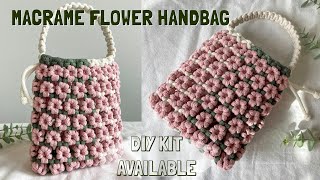 DIY | Macrame 'Bloom' Flower Bag Tutorial | Bolsa de macrame | 마크라메 꽃 가방