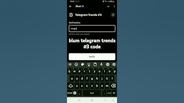 blum telegram trends #3 code