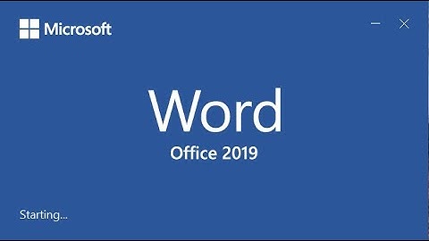 Introduction to MS word 2019